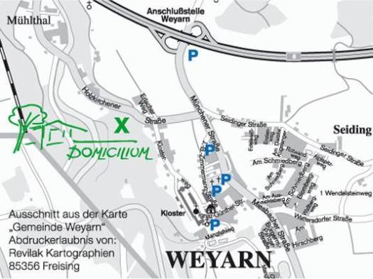 Anfahrtskarte - Domicilium Weyarn